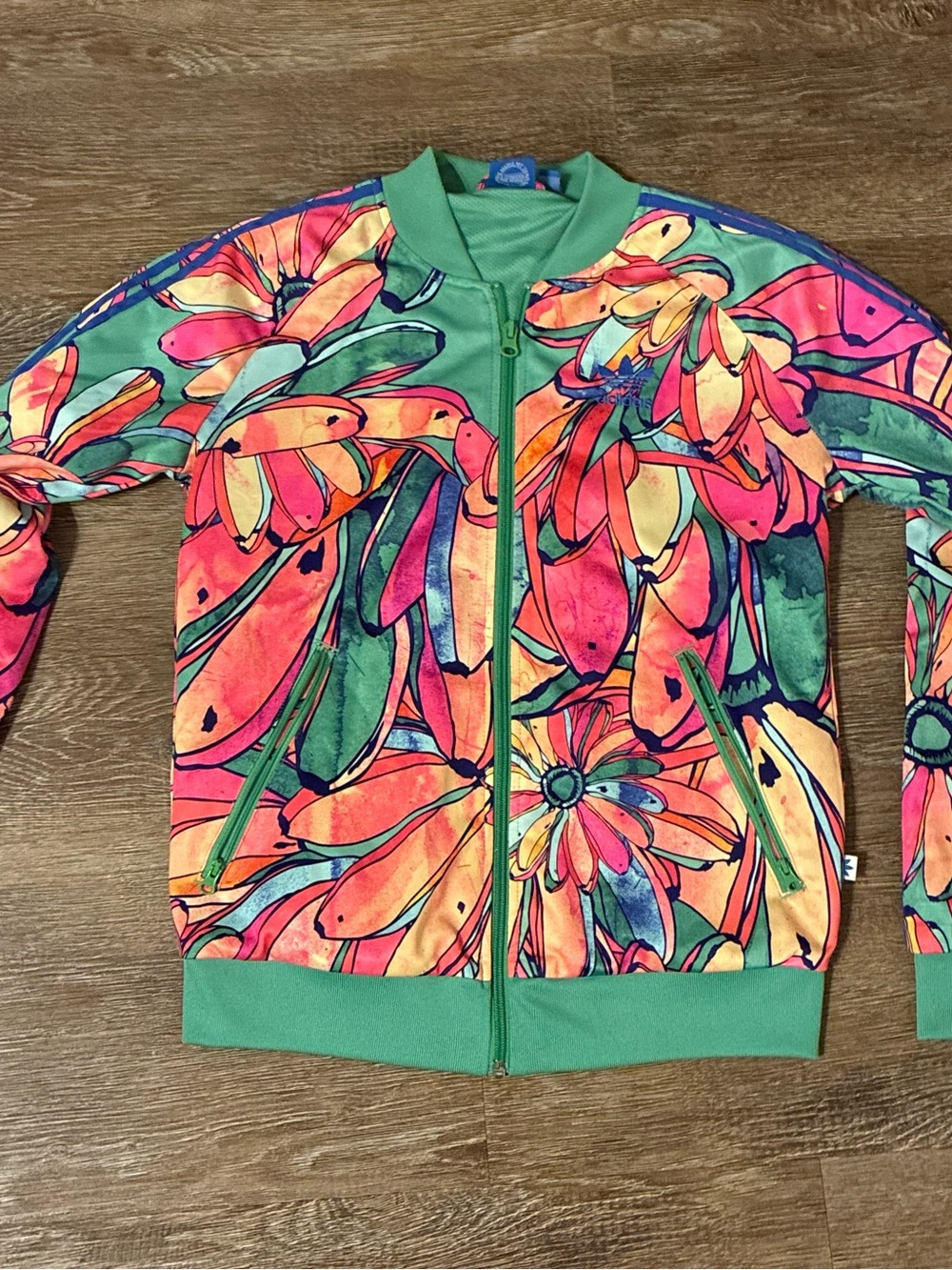 Adidas Originals Floral Burst Firebird Track Jacket AZ3241 Womens S Rare